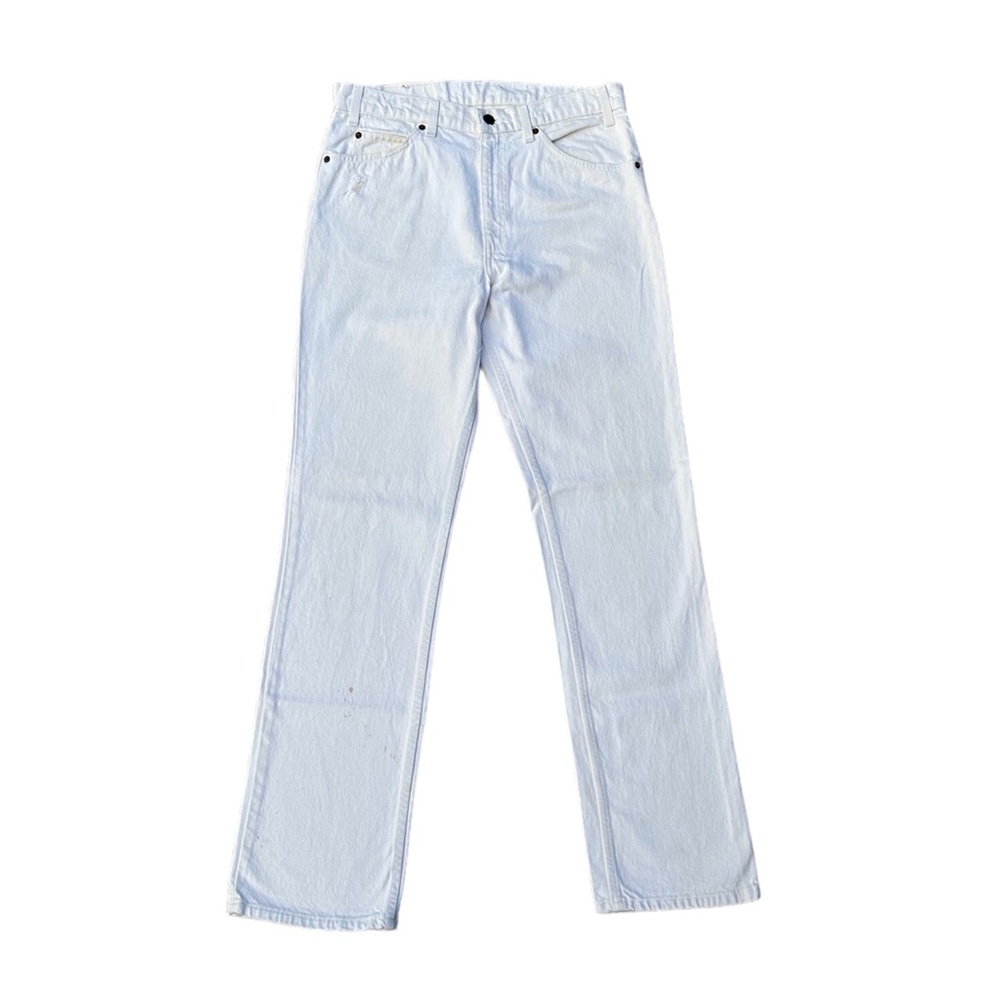 Mens Vintage White Levi’s Straight Leg - Picture 2 of 6